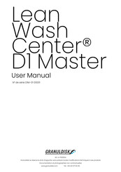 GRANULDISK Lean Wash Center D1 Master Mode D'emploi