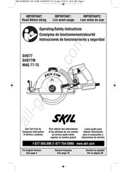 Skil MAG 77-75 Consignes De Fonctionnement/Sécurité
