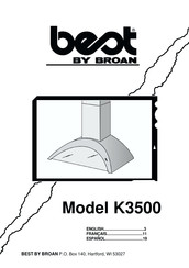 Broan Best K3500 Manuel D'instructions