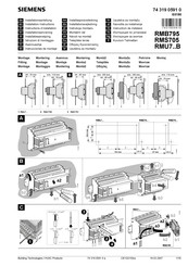 Siemens RMU7 Serie Instructions D'installation