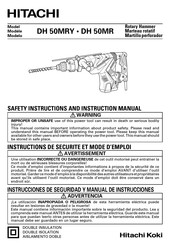 Hitachi Koki DH 50MRY Manuel D'instructions