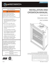 Continental Fireplaces CB36PTREA-1 Manuel D'installation Et D'opération