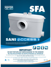 SFA SANIACCESS3 Instructions D'installation