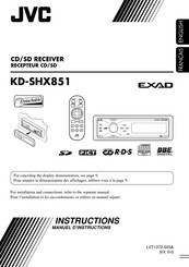 JVC KD-SHX851 Manuel D'instructions
