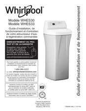 Whirlpool WHES48 Guide D'installation, De Fonctionnement Et D'entretien