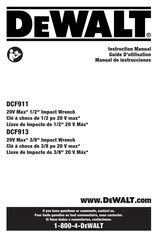 DeWalt DCF913E1 Guide D'utilisation