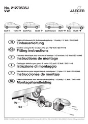 Jaeger 21270535J Instructions De Montage