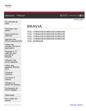 Sony Bravia KDL-70W840B E-Manual