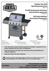 EXPERT GRILL 720-0789H Instructions D'opération