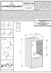 WASHTOWER WSCS146 Notice De Montage