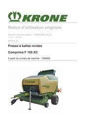 Krone Comprima F 155 XC Notice D'utilisation Originale
