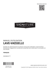 Signature SKSDW241 Serie Manuel D'utilisation