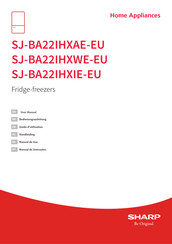 Sharp SJ-BA22IHXIE-EU Guide D'utilisation
