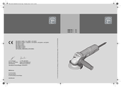 Fein WSG7-125 Serie Manuel D'utilisation