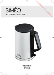 Simeo CT250 Notice D'utilisation