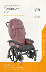 LPA Medical Évolution S-250 Manuel D'instruction