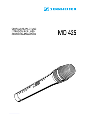 Sennheiser MD 425 Instructions D'utilisation