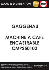 Gaggenau CMP250102 Notice D'utilisation