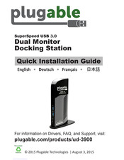 Plugable UD-3900 Guide Rapide D'installation