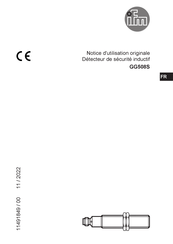 IFM GG508S Notice D'utilisation Originale