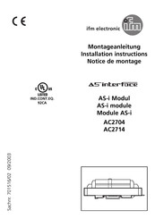 IFM Electronic AC2714 Notice De Montage