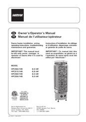 Harvia Cilindro PC80 Manuel De L'utilisateur/Opérateur