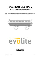 Evolite MaxBAR 210 IP65 Mode D'emploi