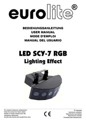EuroLite LED SCY-7 RGB Mode D'emploi