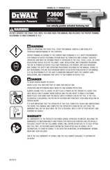 DeWalt P3600 Manuel D'instructions