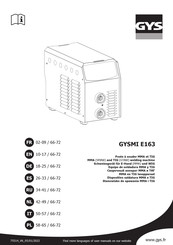 Gys GYSMI E163 Manuel D'utilisation