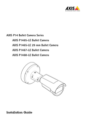 Axis Communications P1468-LE Guide D'installation