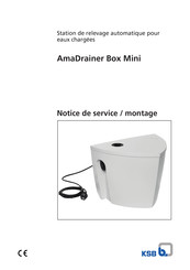 KSB AmaDrainer-Box Mini Notice De Service / Montage