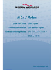 Sierra Wireless AirCard Guide De Démarrage Rapide