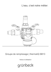 Grunbeck thermaliQ:SB13 Notice D'utilisation