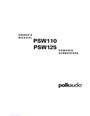 Polk Audio PSW125 Mode D'emploi