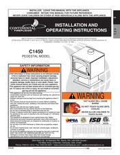 Continental Fireplaces C1450 Instructions D'installation Et D'opération