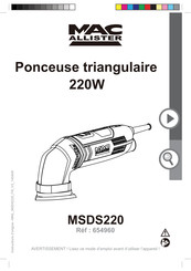 Mac allister MSDS220 Mode D'emploi