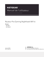 NETGEAR Pro Gaming Nighthawk WiFi 6 XR1000v2 Manuel De L'utilisateur