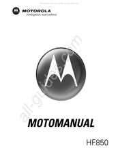 Motorola HF850 Manuel