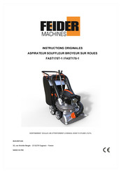 FEIDER Machines FAST175-1 Instructions Originales