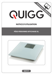 QUIGG SC7-F Notice D'utilisation
