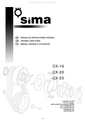 Sima CX-20 Manuel D'utilisation Original