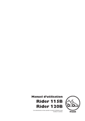 Husqvarna Rider 115B Manuel D'utilisation