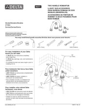 Delta Porter 37984 Instructions D'installation