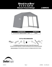 Shelterlogic Shed-in-a-Box Manuel D'assemblage