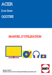Acer QG27BII Manuel De L'utilisateur