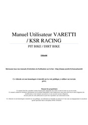 KSR VARETTI DB608 Manuel Utilisateur
