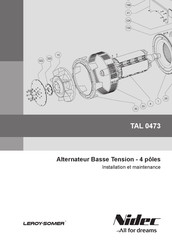 Nidec TAL 0473 Installation Et Maintenance