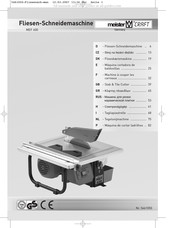 MeisterCraft 5451050 Mode D'emploi