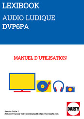 LEXIBOOK DVP6PA Mode D'emploi